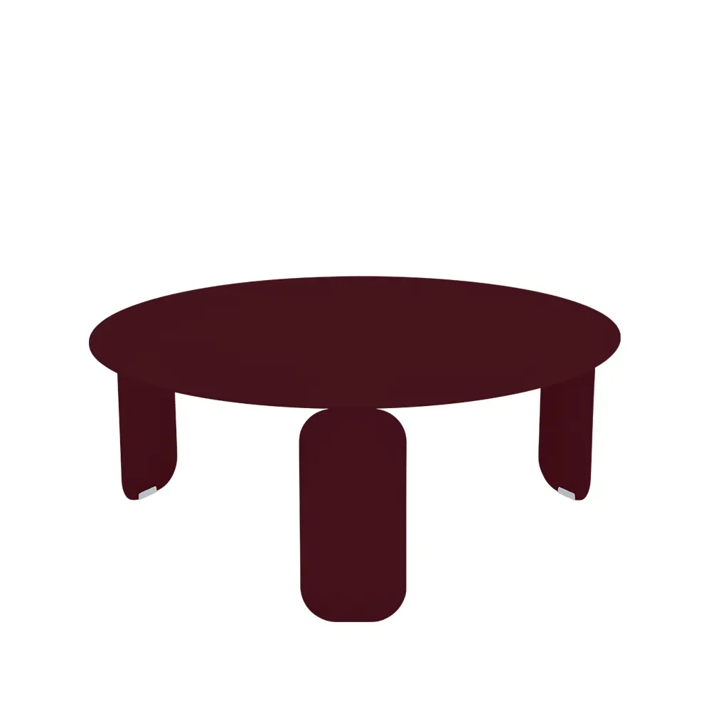Fermob Bebop Ø80 bord lågt Black cherry (vinröd)