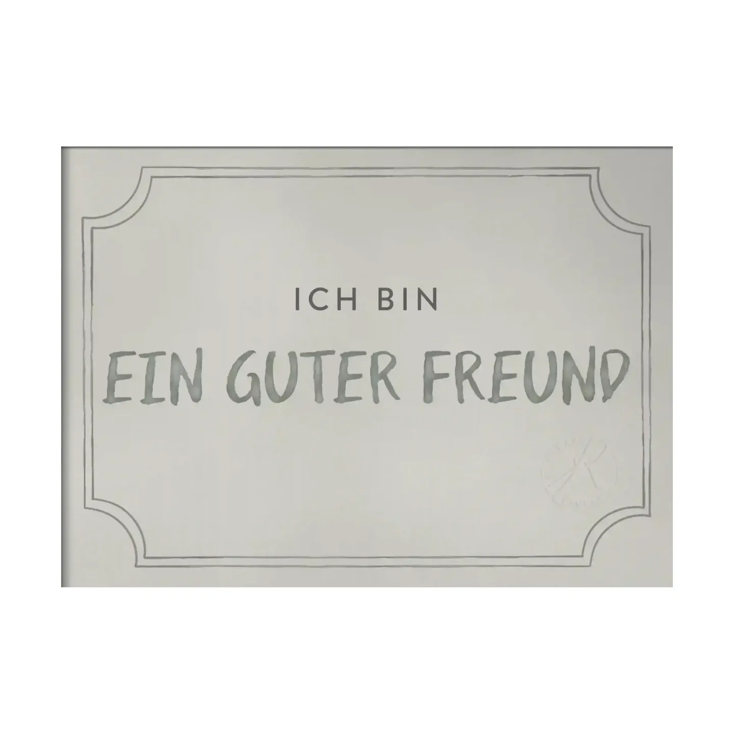 Kunskapstavlan® Freundschaftsdiplom Poster 21x30 cm Dusty mint