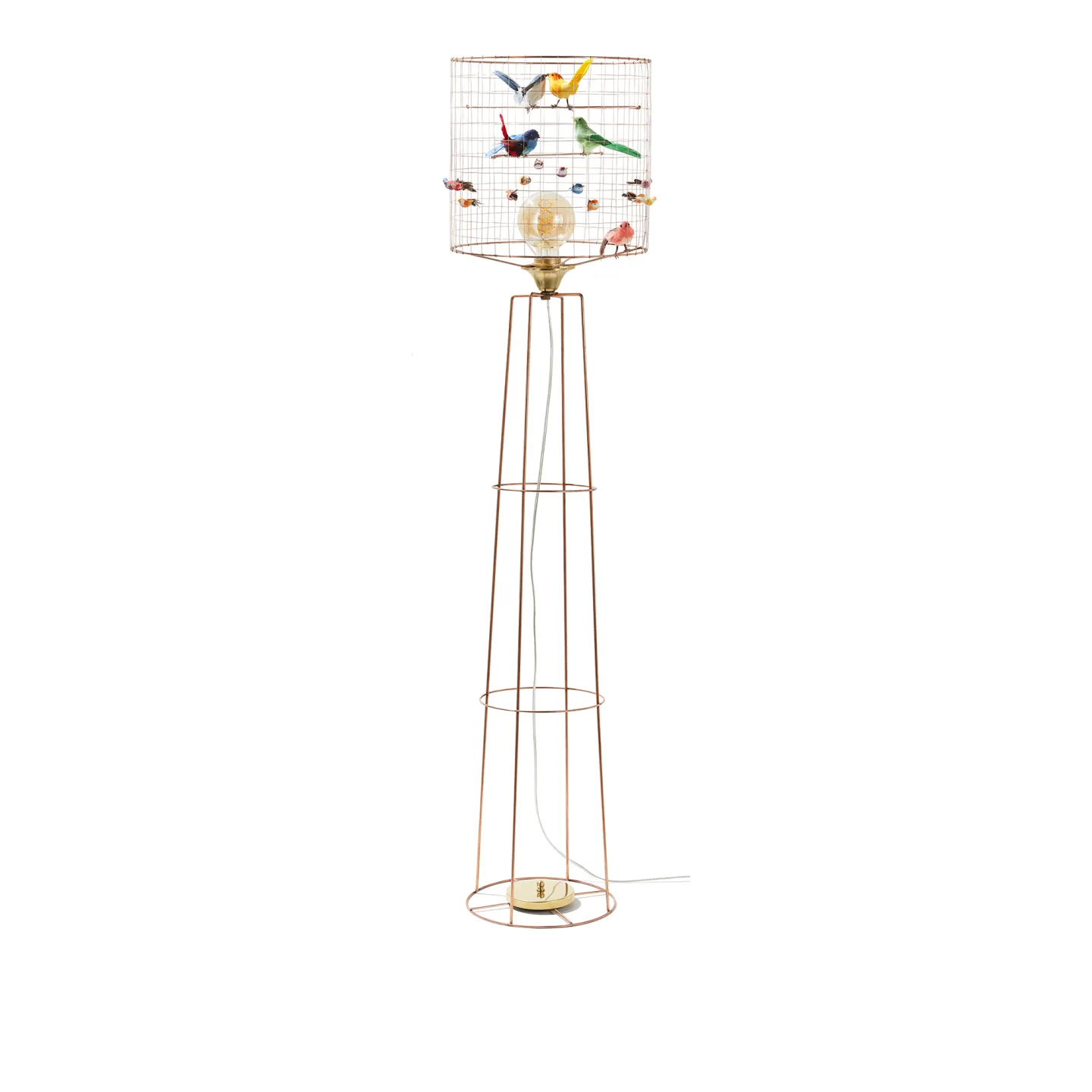 Challieres - Lampadaire Voliere, Excl. Max 40W E27 - Skärmlampor - Mathieu Challieres - Koppar
