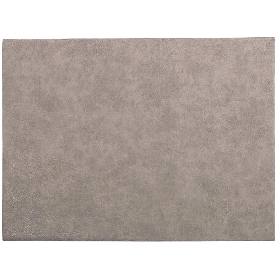 ZICZAC Tischset Troja Grau Kunstleder 33 x 45 cm