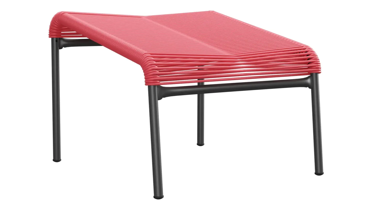 Schaffner Spaghetti-Fuss-Hocker Säntis Feuerverzinkt Weiss | Schubiger Möbel