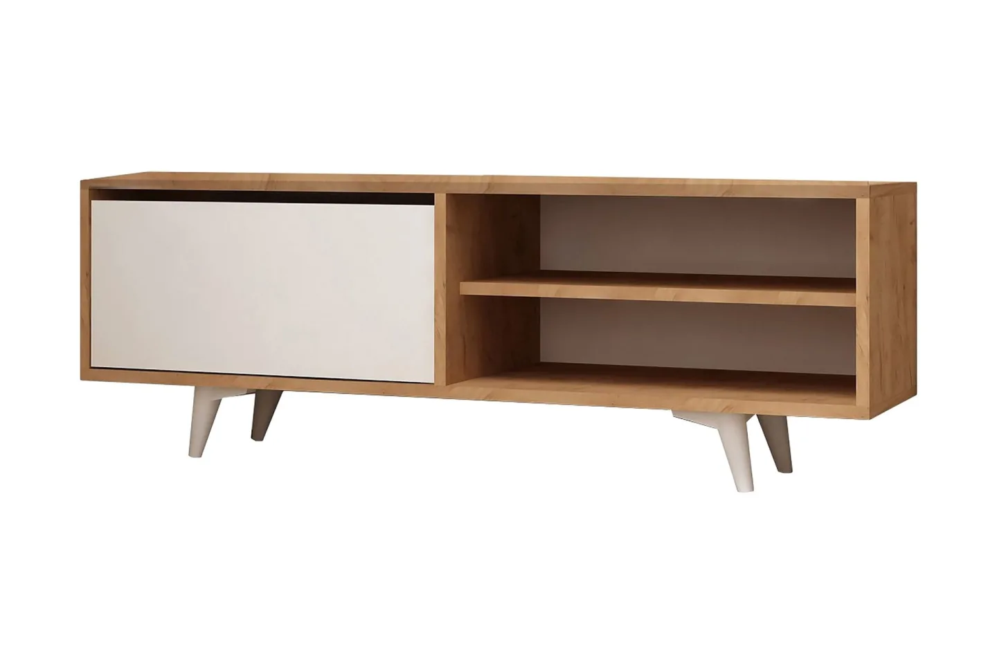 Mod Design Mediaförvaring 120 cm - Trä/Vit