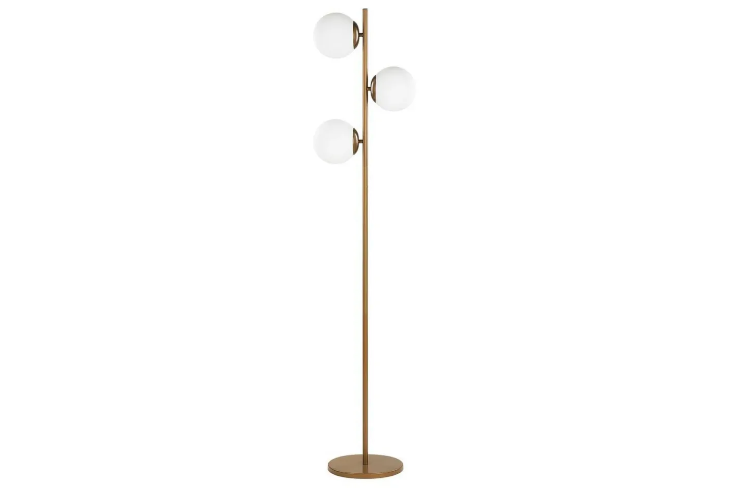 Thaslo Golvlampa 153 cm - Guld/Vit