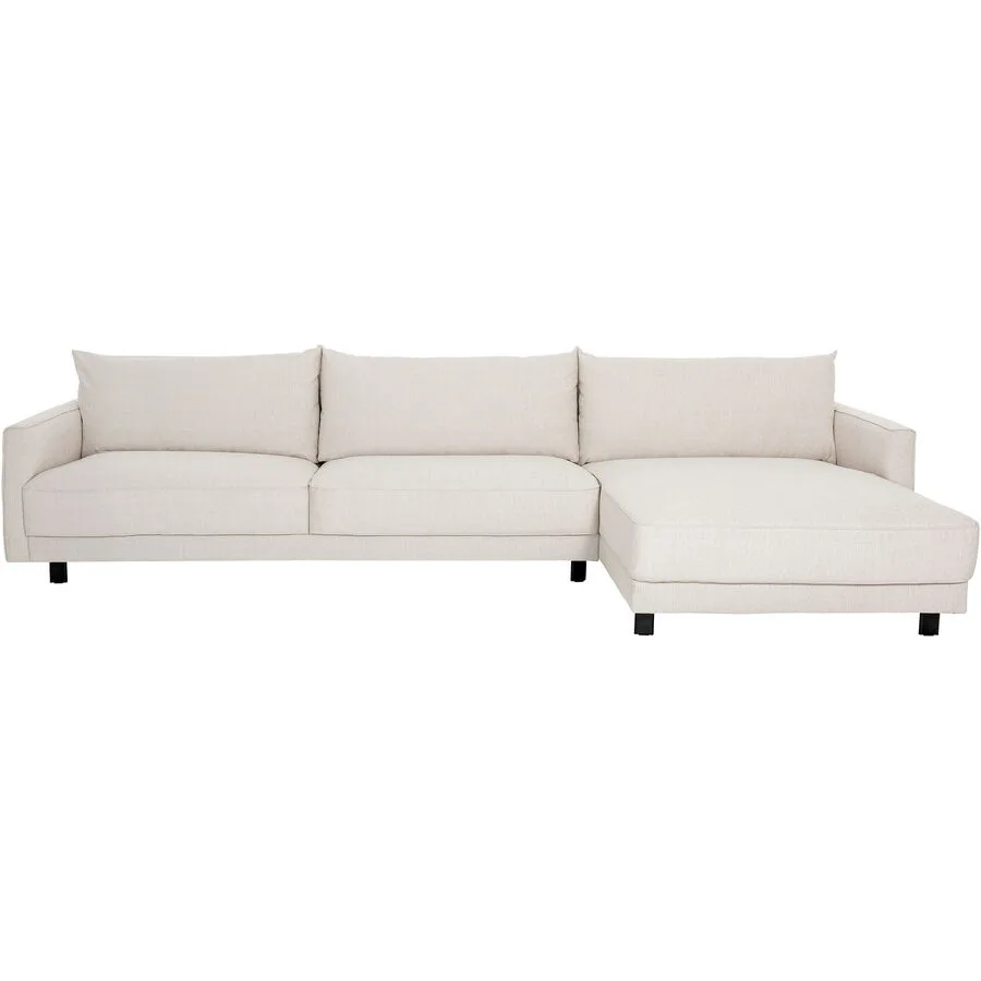Ecksofa Avena Rechts Stoff creme B 319 T 163 cm