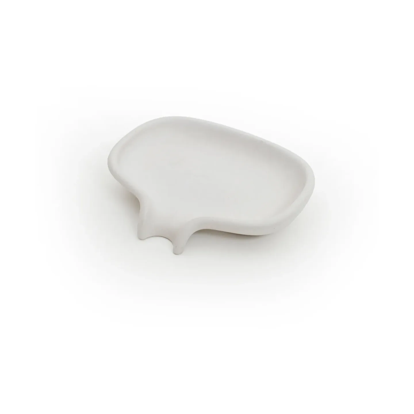 Bosign Soap Saver Flow tvålfat med avrinningspip betong Vit