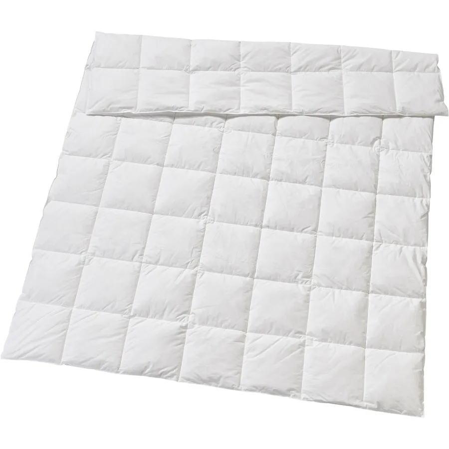Billerbeck Daunenduvet Manel Light 160x210cm, 480g - Farbe: Weiß - Material: Füllung: 90% neue, reine Entendaunen, weiss, 10% Federchen, Klasse I
