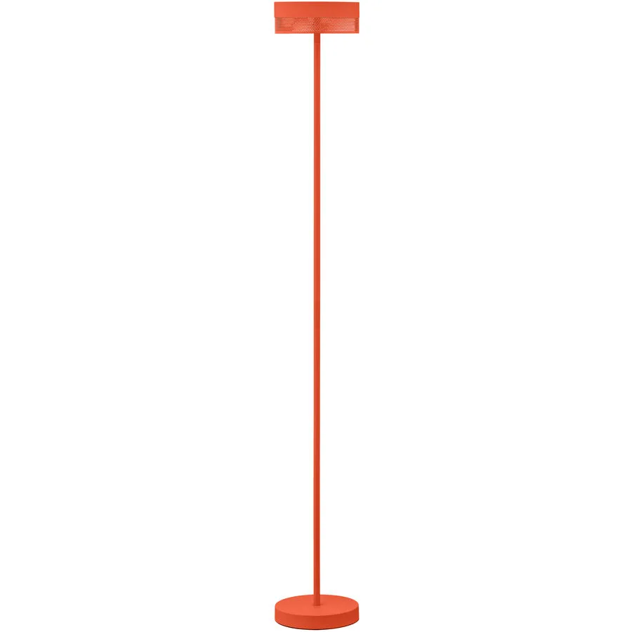Stehlampe Mesh Orange Metall 16 cm 120 cm - Farbe: peach - LED - Lichtfarbe: Extra warmweiss - LED Energiesparlampen
