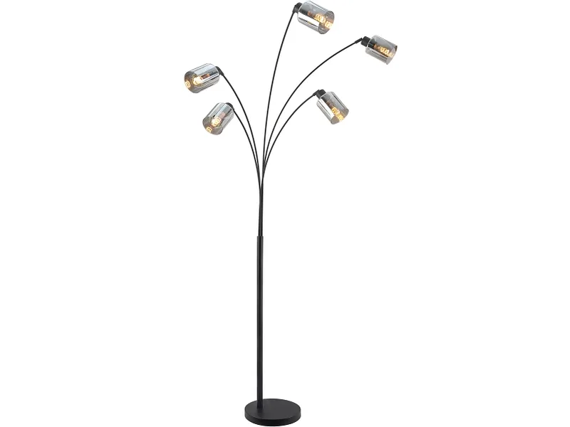 Stehlampe CLARIS 200cm 25W schwarz