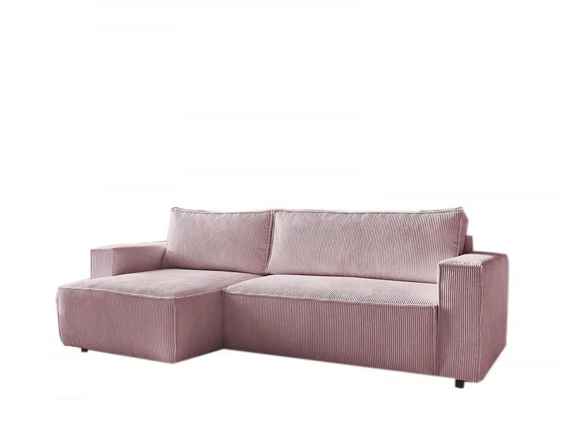 Ecksofa BOBOCHIC NIHAD Cord-Stoff violett