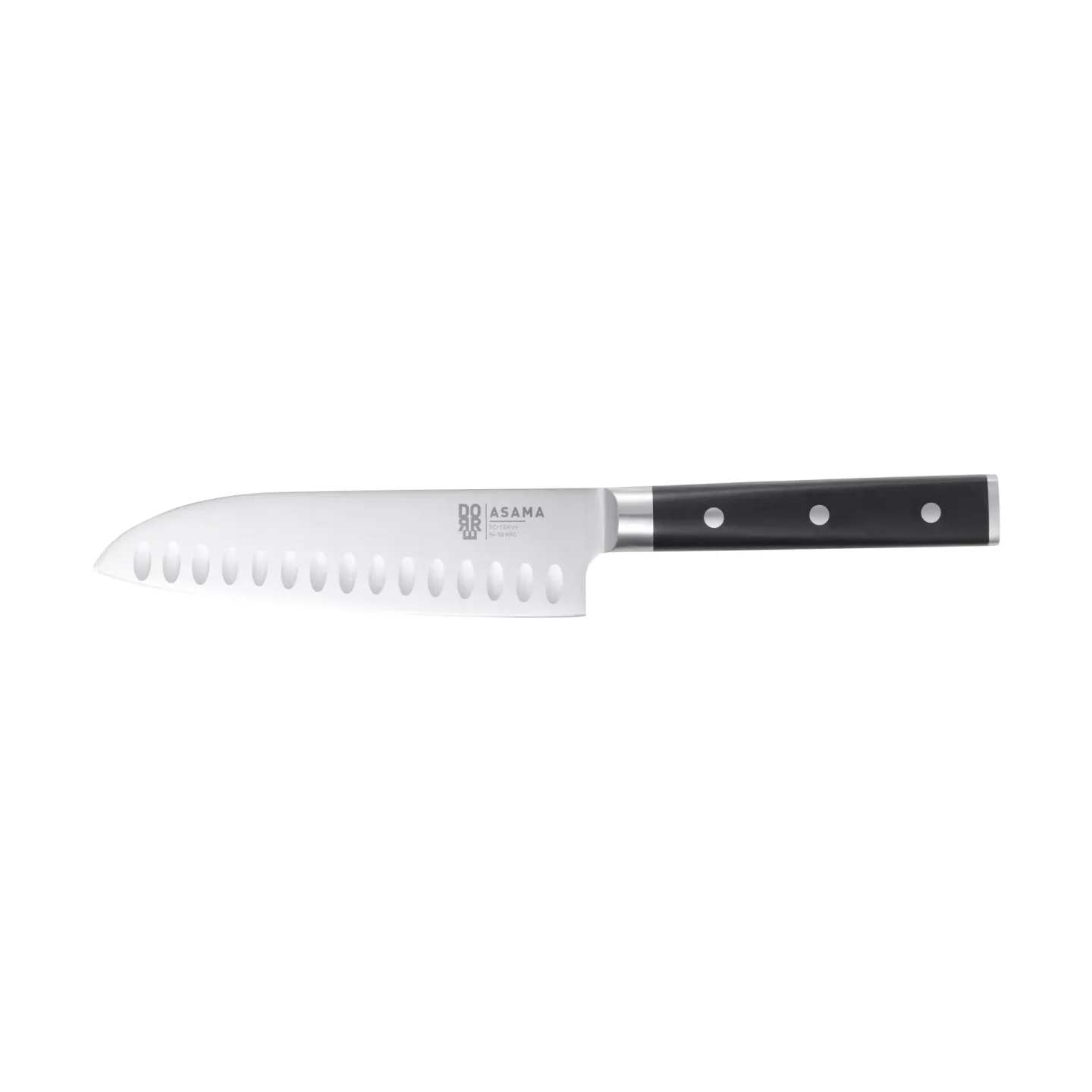 Dorre Asama Santoku Küchenmesser 18 cm Edelstahl