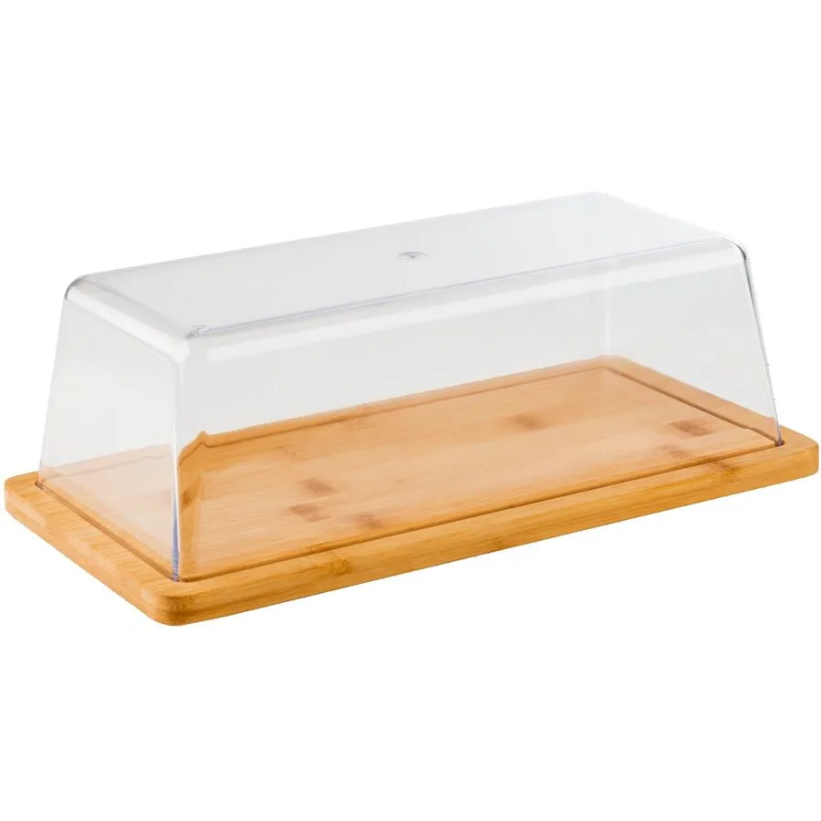 Serviertablett Aps Holz/transparent Polystyrol B 32 cm T 16.5 cm