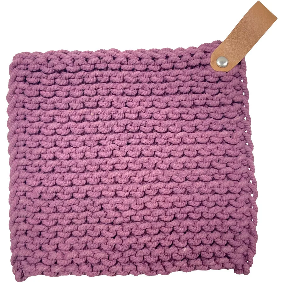 Topflappen Aida altrosa Einfarbig Baumwolle 20 x 20 cm