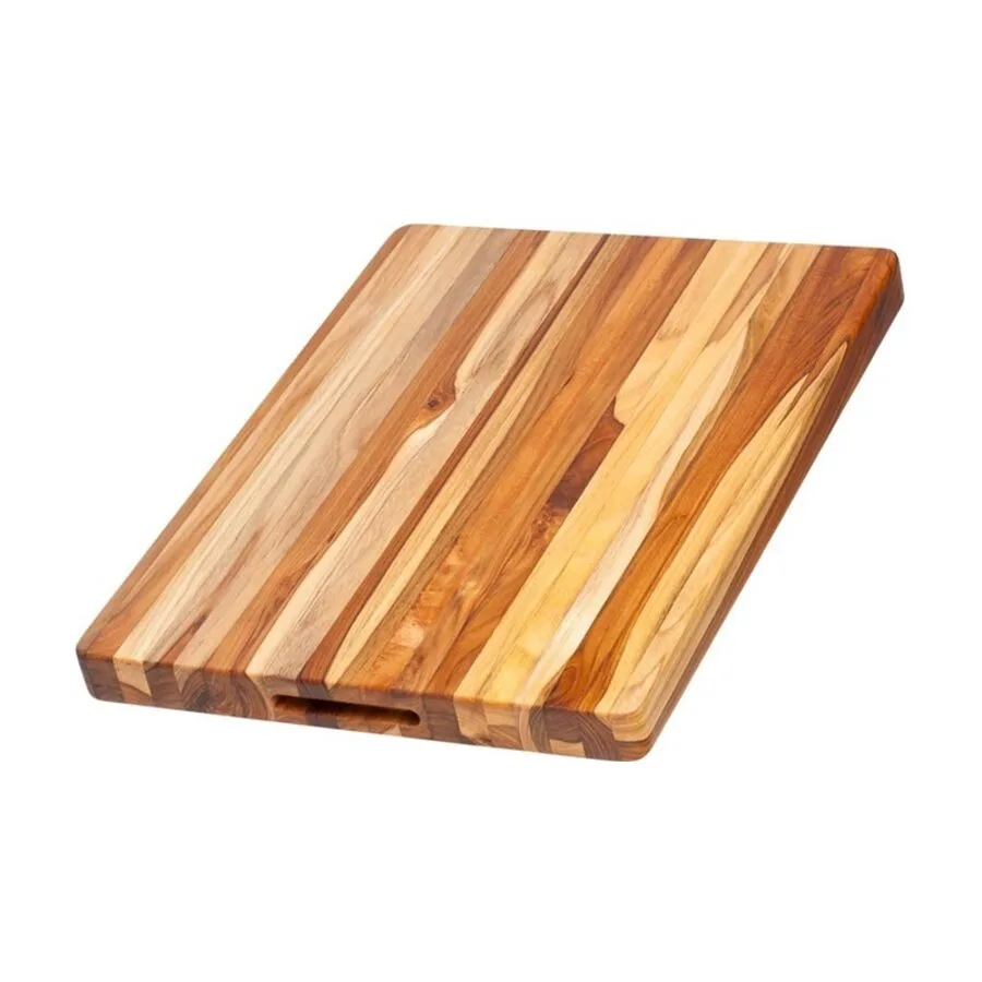 TEAKHAUS Schneidebrett Teak Haus holzfarben Teakholz massiv B 51 T 38 cm