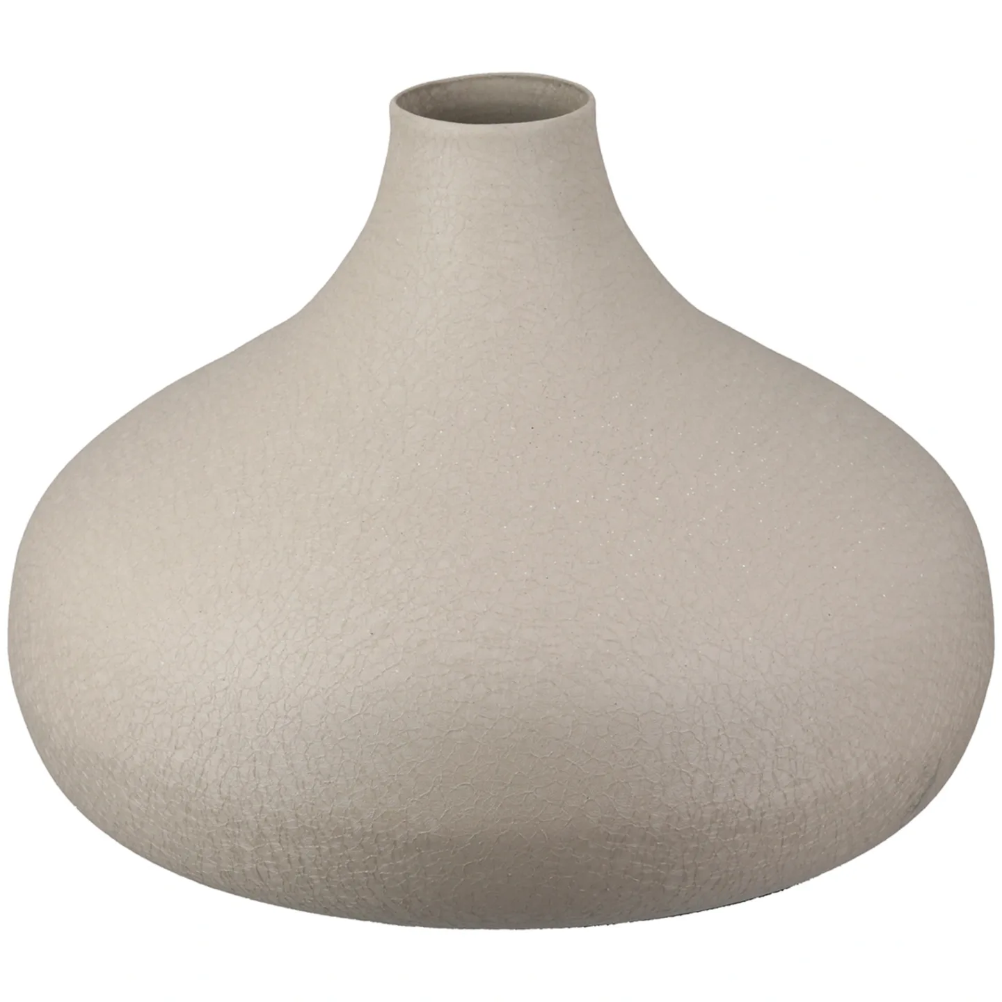 Gilde Vase Avanti Eisen Beige H: 13 cm | Schubiger Möbel