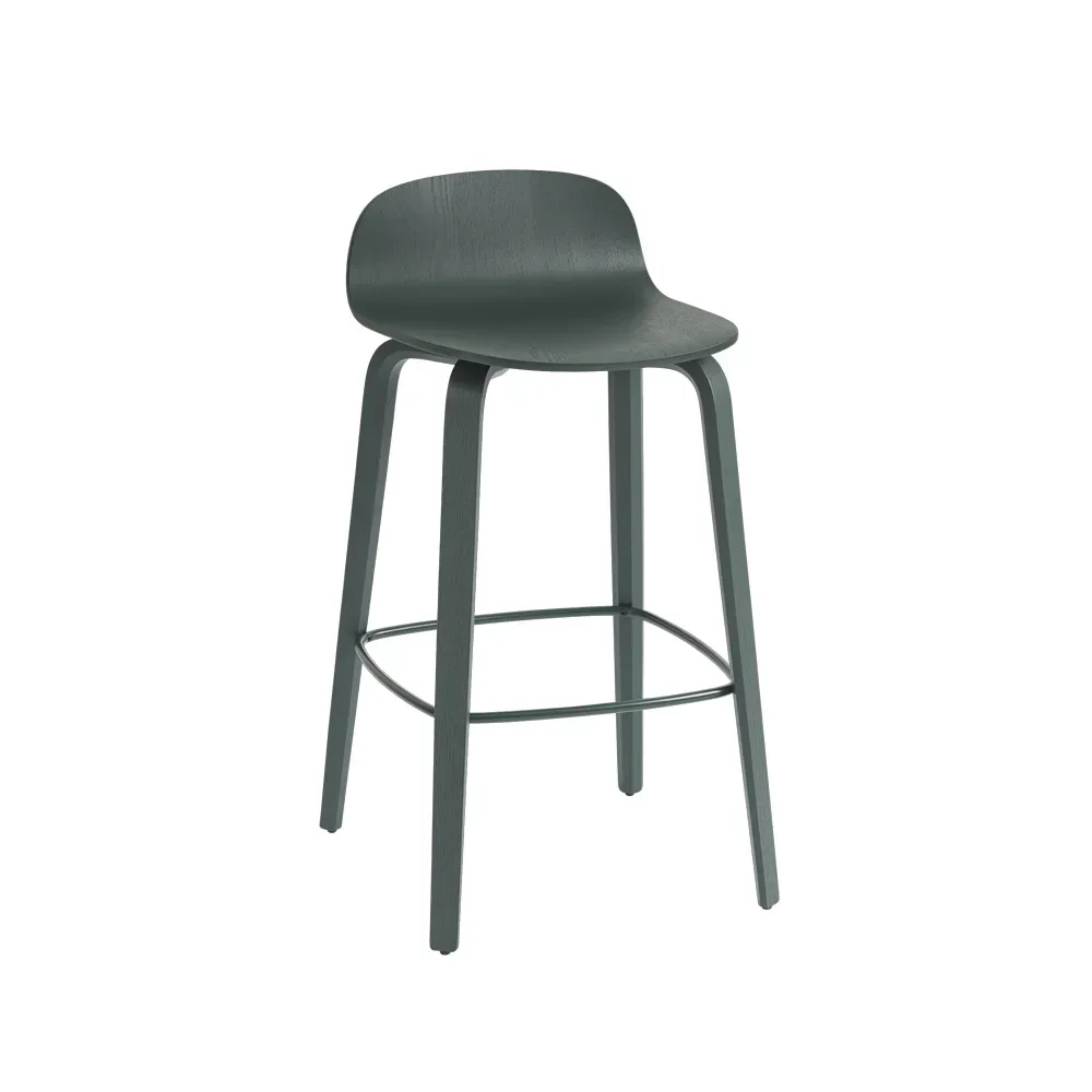 Muuto Visu Barstuhl 65 cm Dark green-Dark green