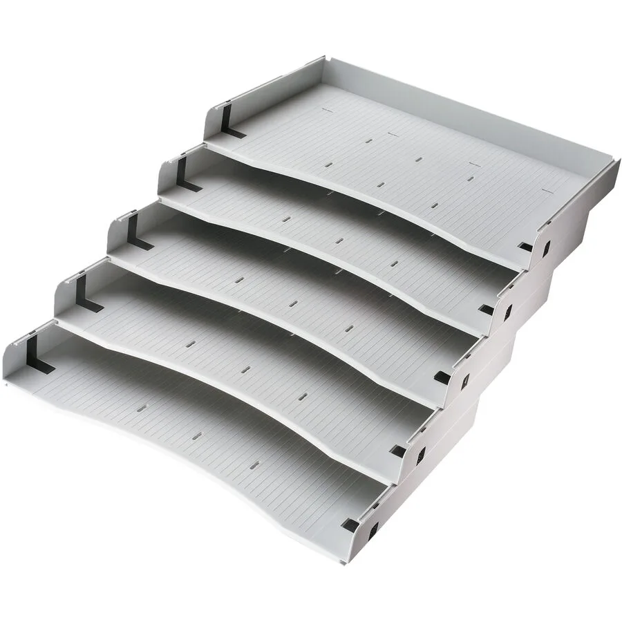 Dokumentenablage Office Grau Kunststoff B 32.7 cm