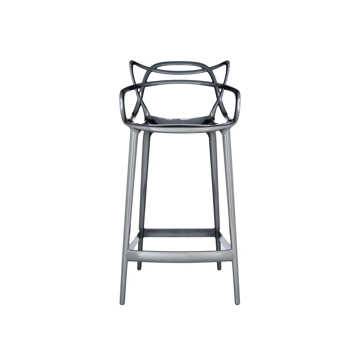 Kartell - Masters Stool 5849, Titanium - Barstolar - Philippe Starck - Grå - Plast