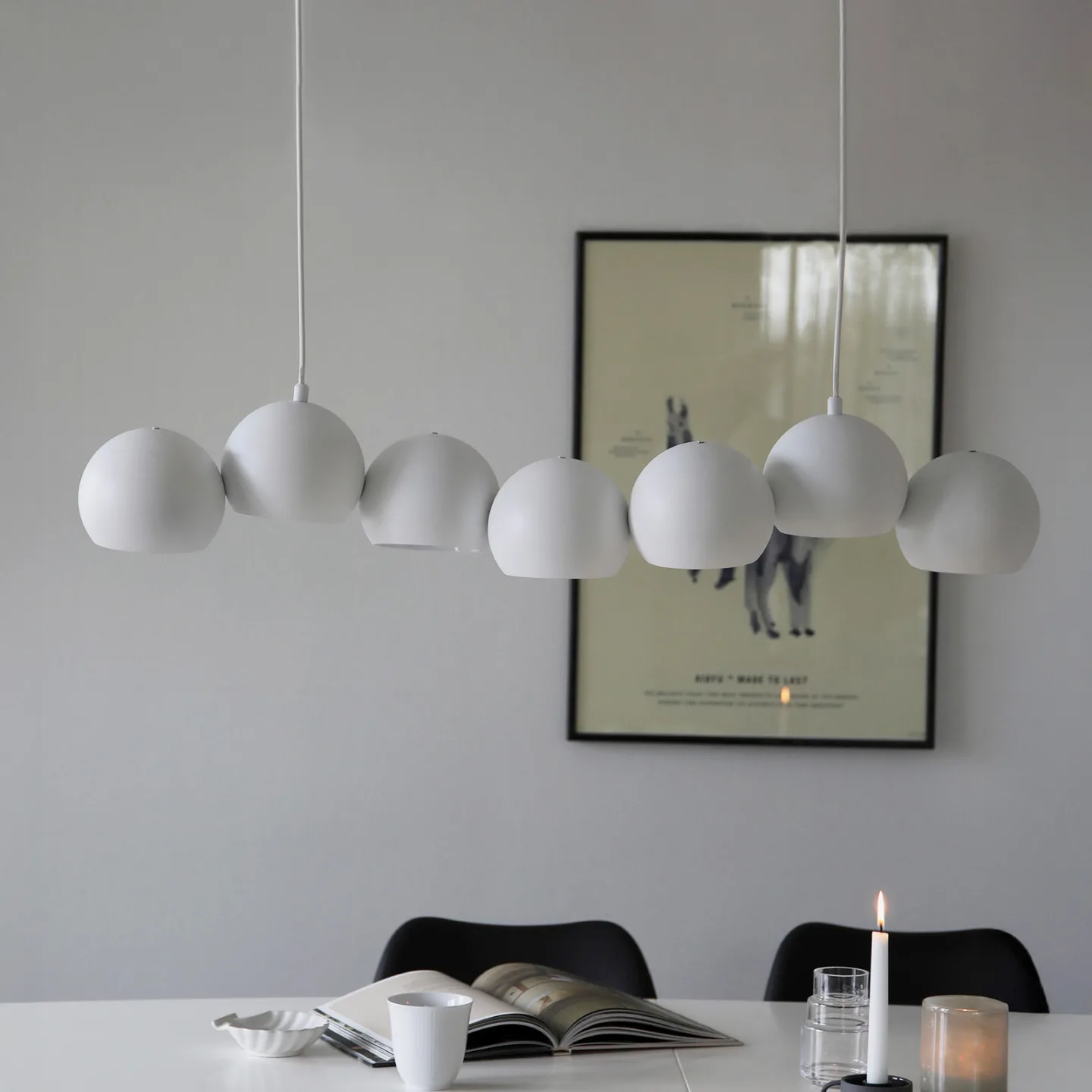 Cupolo 7 Pendelleuchte White - Markslöjd - Wohnzimmer - Modern - Metall - Mehrflammig