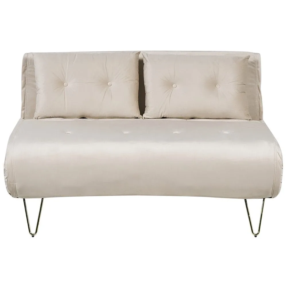 2-sits soffa Vestfold - Beige, guld