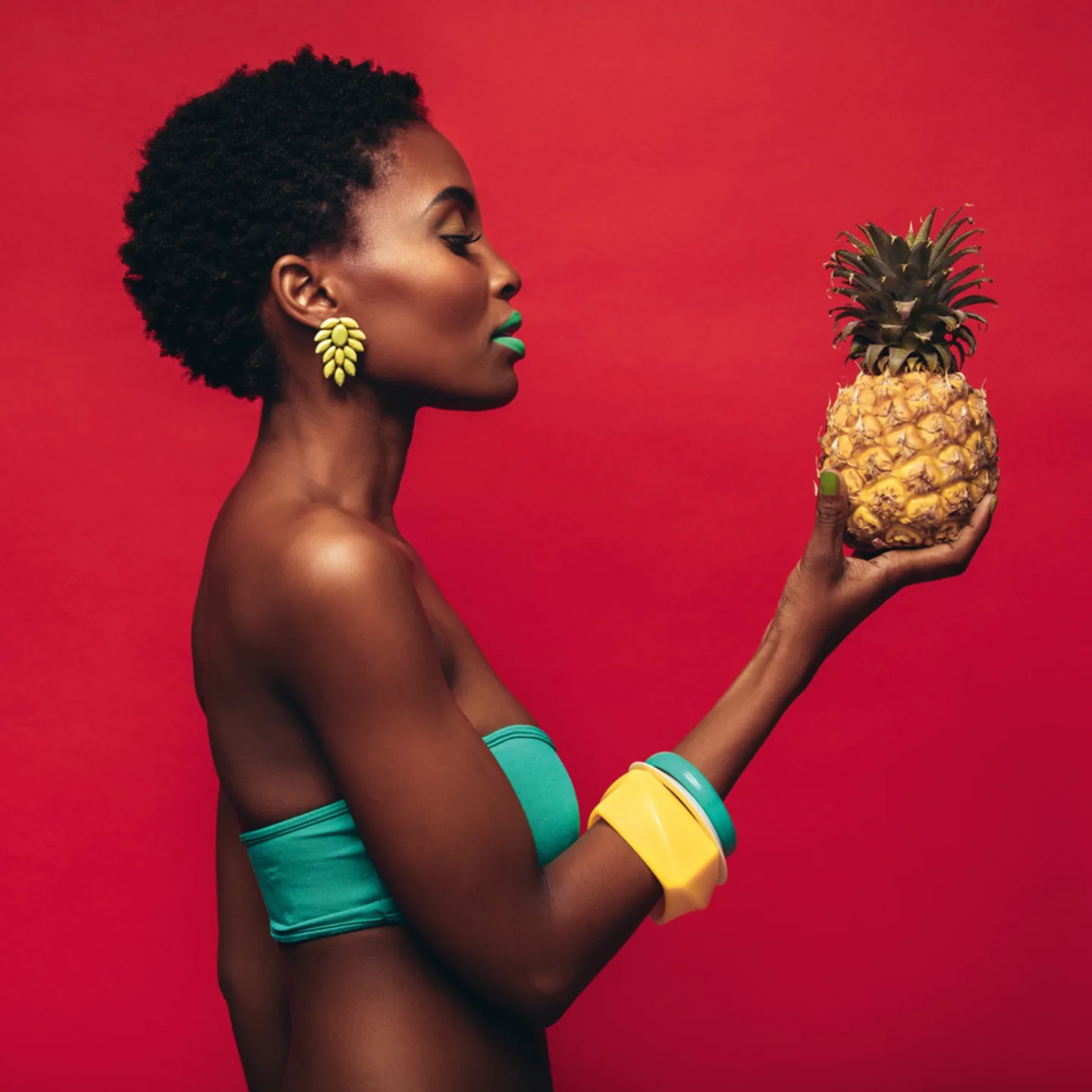 image LAND Alubild Schönheit mit Ananas | Schubiger Möbel