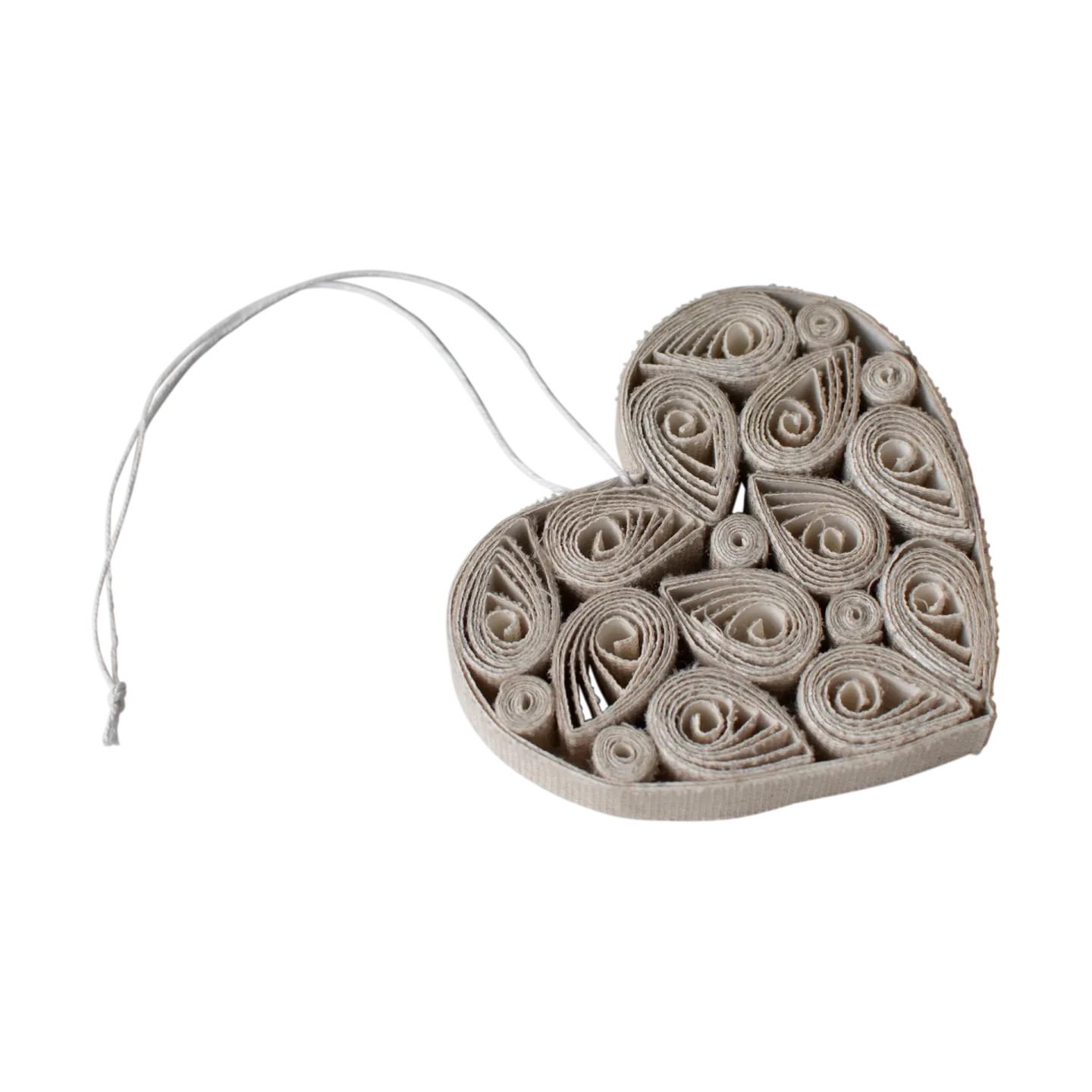 DBKD Paper heart 8 cm Creme