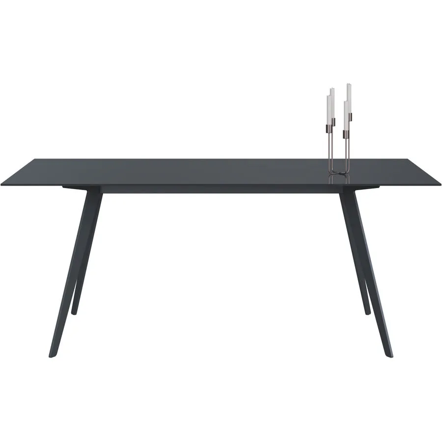 Esstisch Tame graphit Glas B 100 T 180 cm