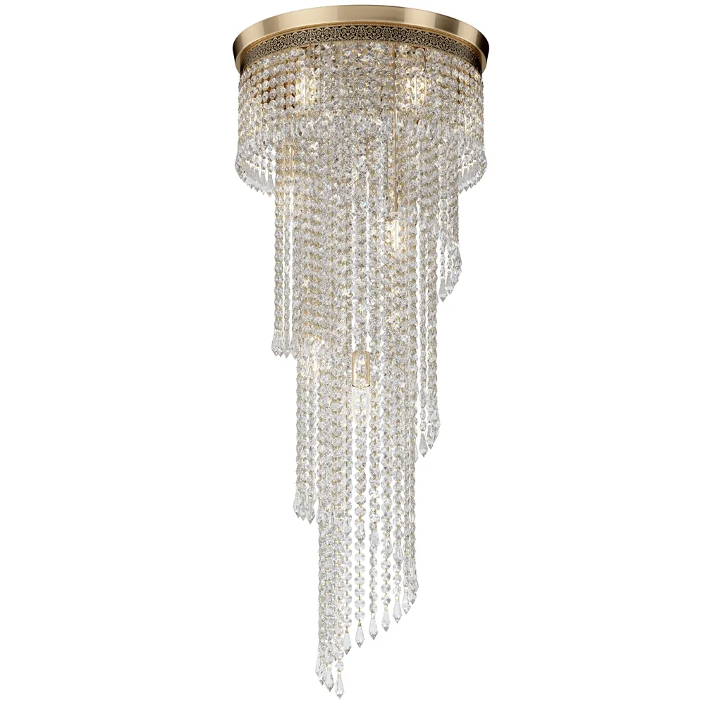 Maytoni - Cascade Ø42 - Kristallkrona - Guld