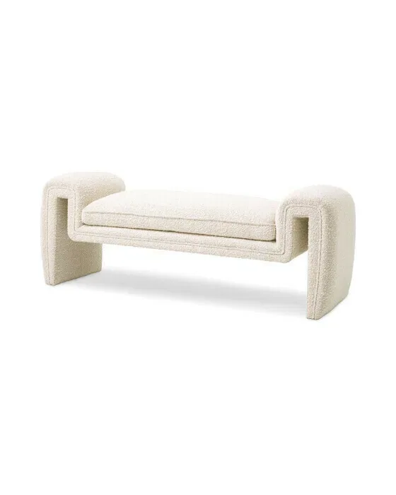 Tondo bænk bouclé cream