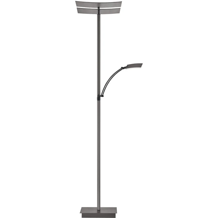 Stehlampe Felicia Bronze Metall 31 cm 185 cm - LED - Lichtfarbe: Extra warmweiss - Helles Neutralweiss - LED Energiesparlampen