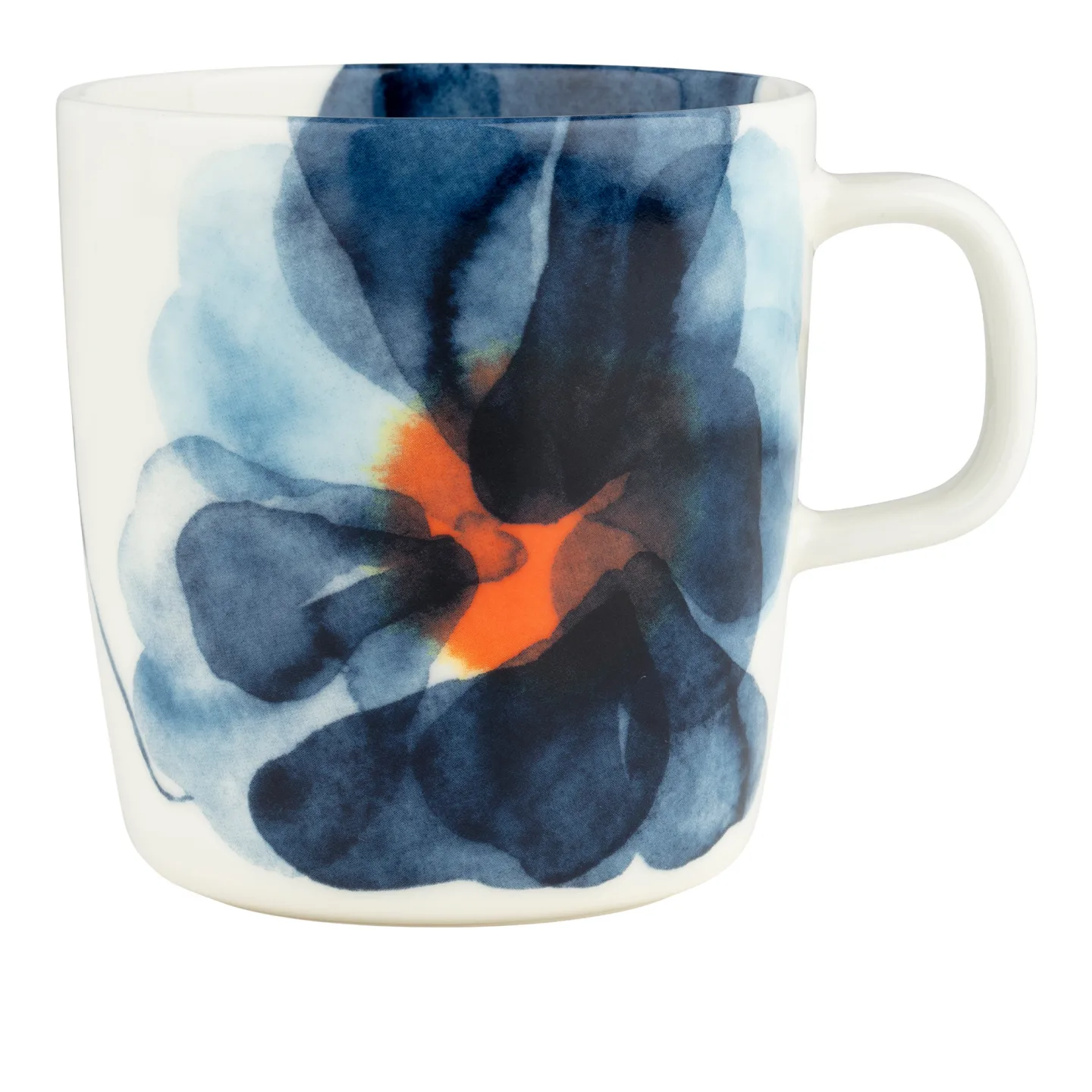 Marimekko - Valssi Mug 4 dl White Blue Orange - Tekoppar - Sami Ruotsalainen