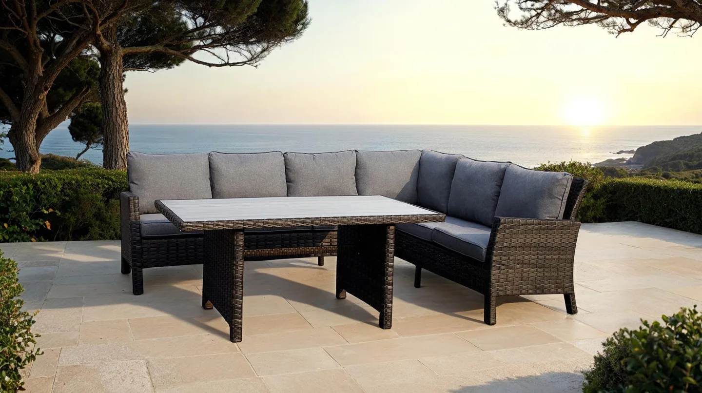 Gartenmöbel Set 2 tlg inkl. Tisch 150 x 85 cm - BEACH
