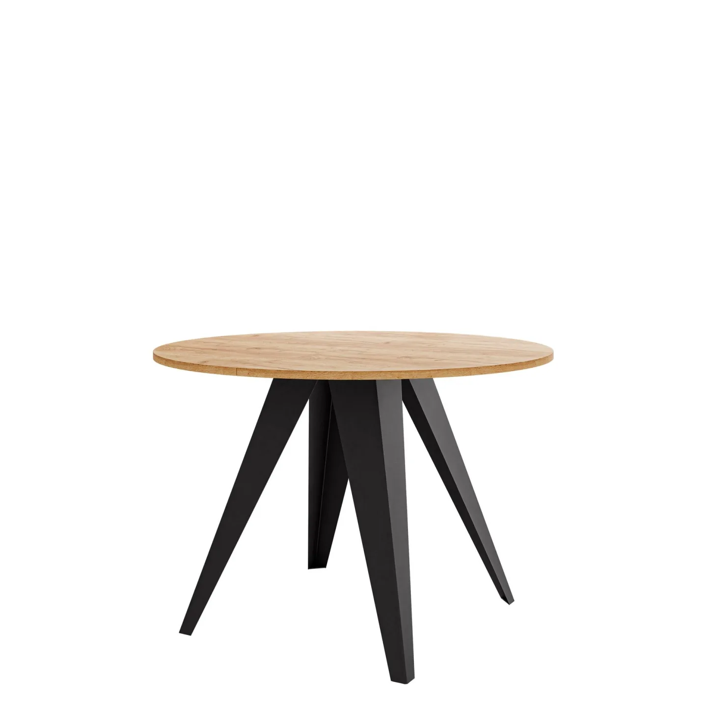 Hoban Matbord rund förlängningsbart 100-138 cm - Svart, natur