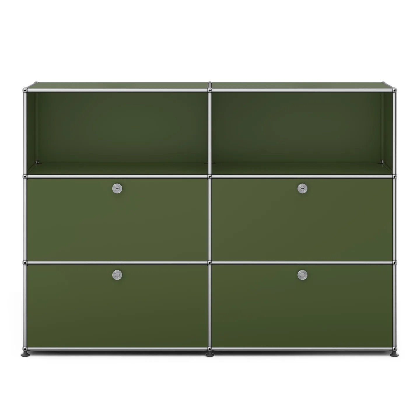 USM - USM Haller M64 36 Olive Green - Skänkar och sideboards - Fritz Haller & Paul Schärer - Grön - Metall