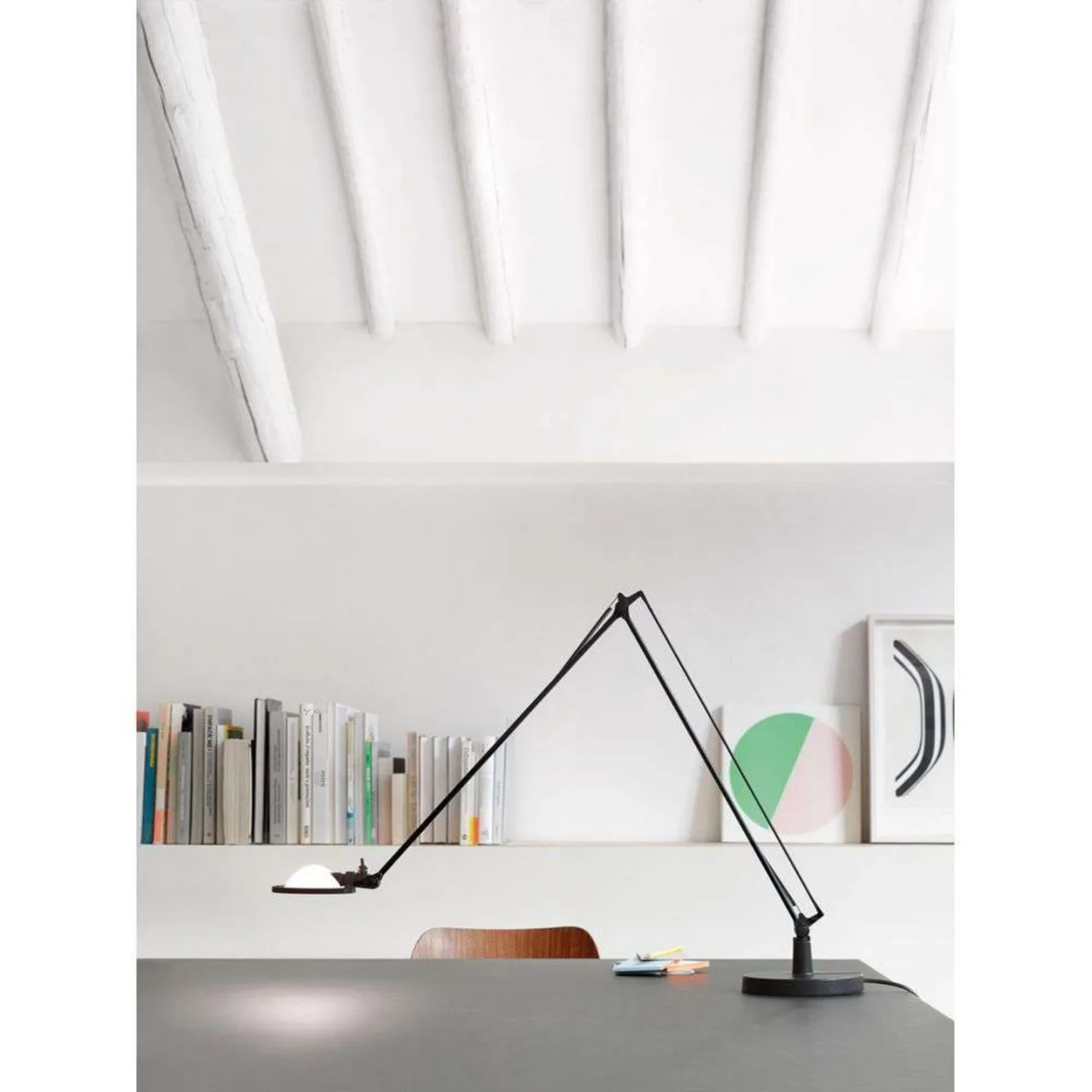 Berenice bordlampe 45x45 messing/aluminium - Luceplan - Arbeidsrom / kontor