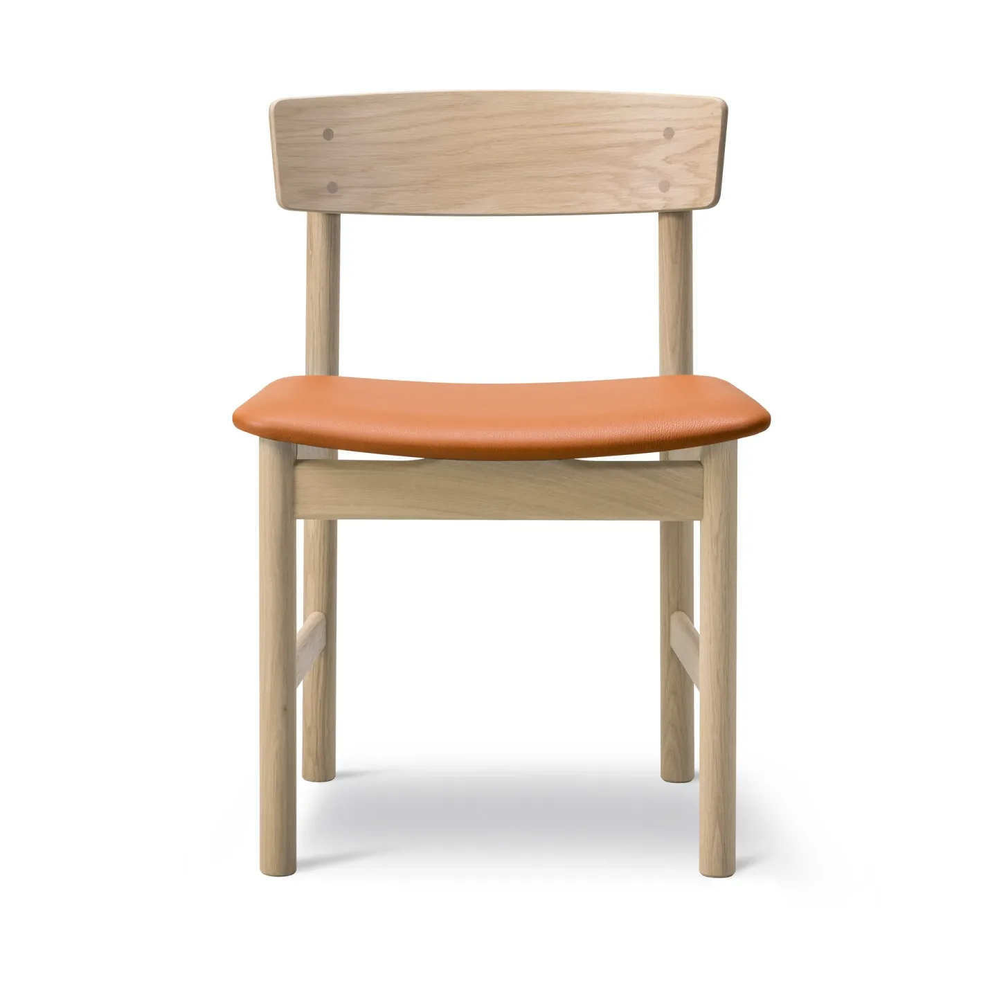 Fredericia Furniture Mogensen 3236 stol Såpad ek-läder cognac 307