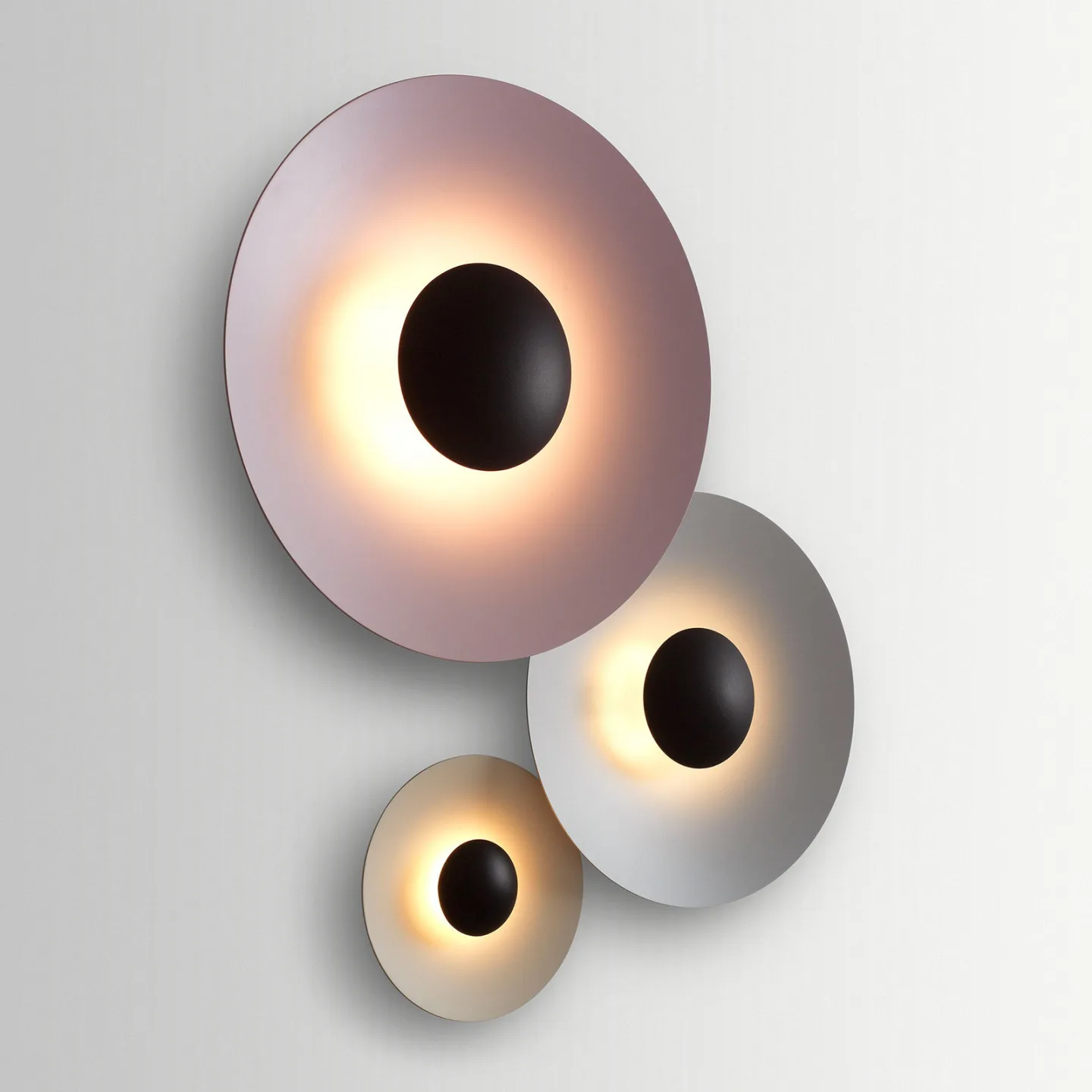Ginger 20C Wandleuchte Stone Grey - Marset Ginger 20 C - Wohnzimmer - Design - Metall - Rund