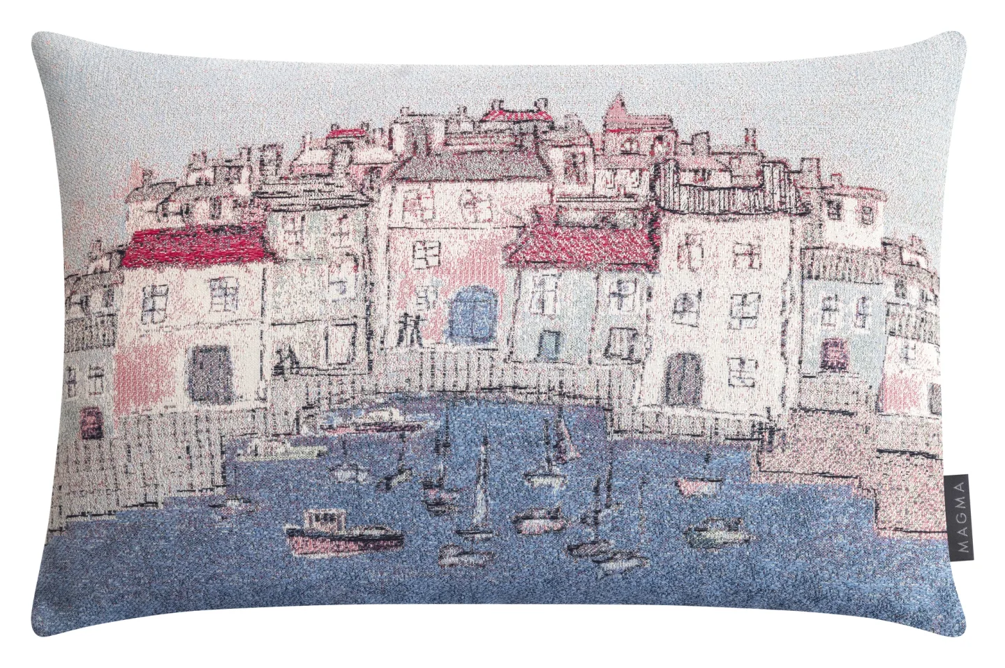 Magma Kissenhülle Biarritz, Blau 60x40 cm | Schubiger Möbel