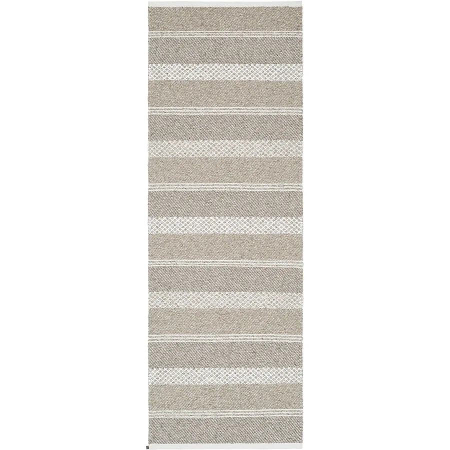 HORREDSMATTAN Teppich Sia sand Streifen Mischgewebe 70 x 140 cm