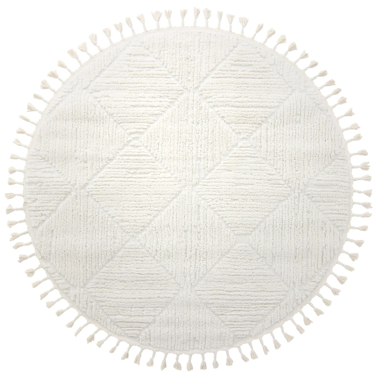 Runde tepper - Dallas (offwhite) (Størrelse: Ø 200 cm)