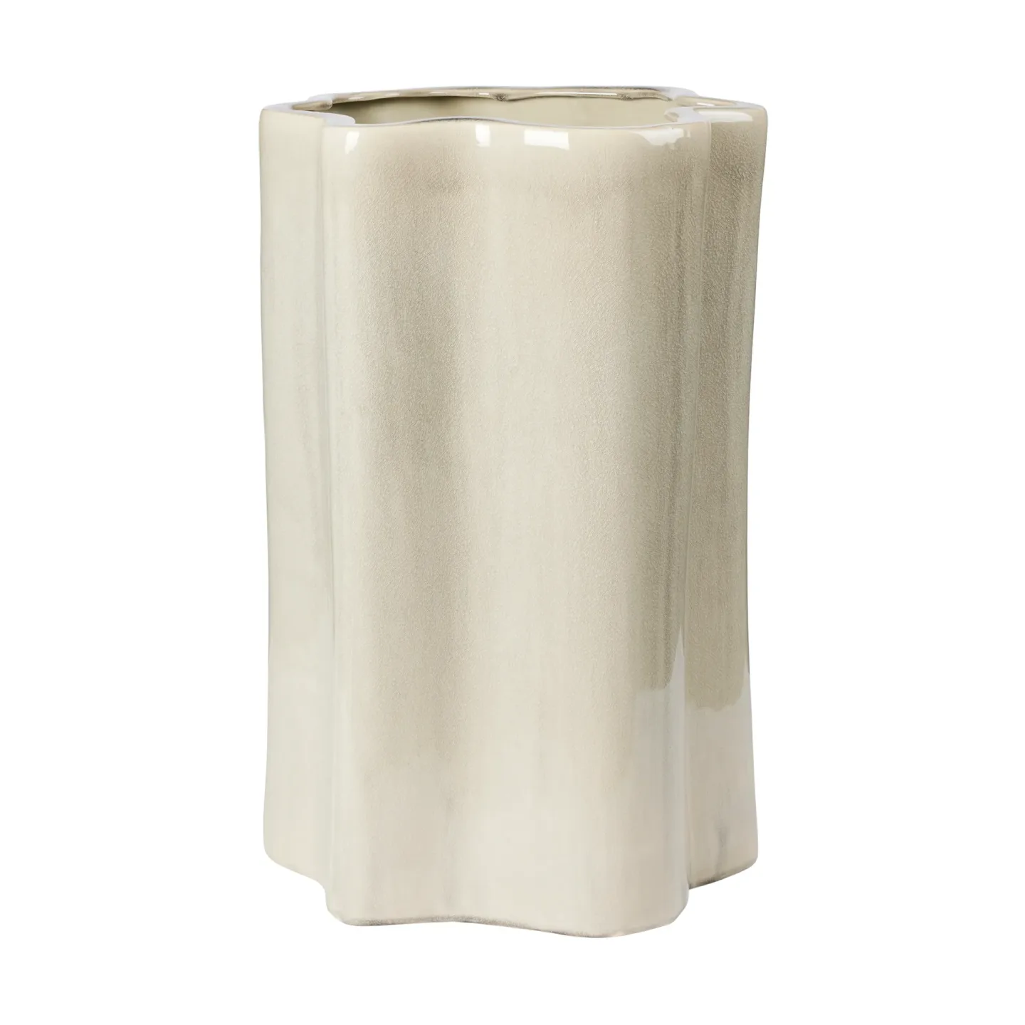 Broste Copenhagen Sonja Blumentopf H:55 cm Rainy Day Grey