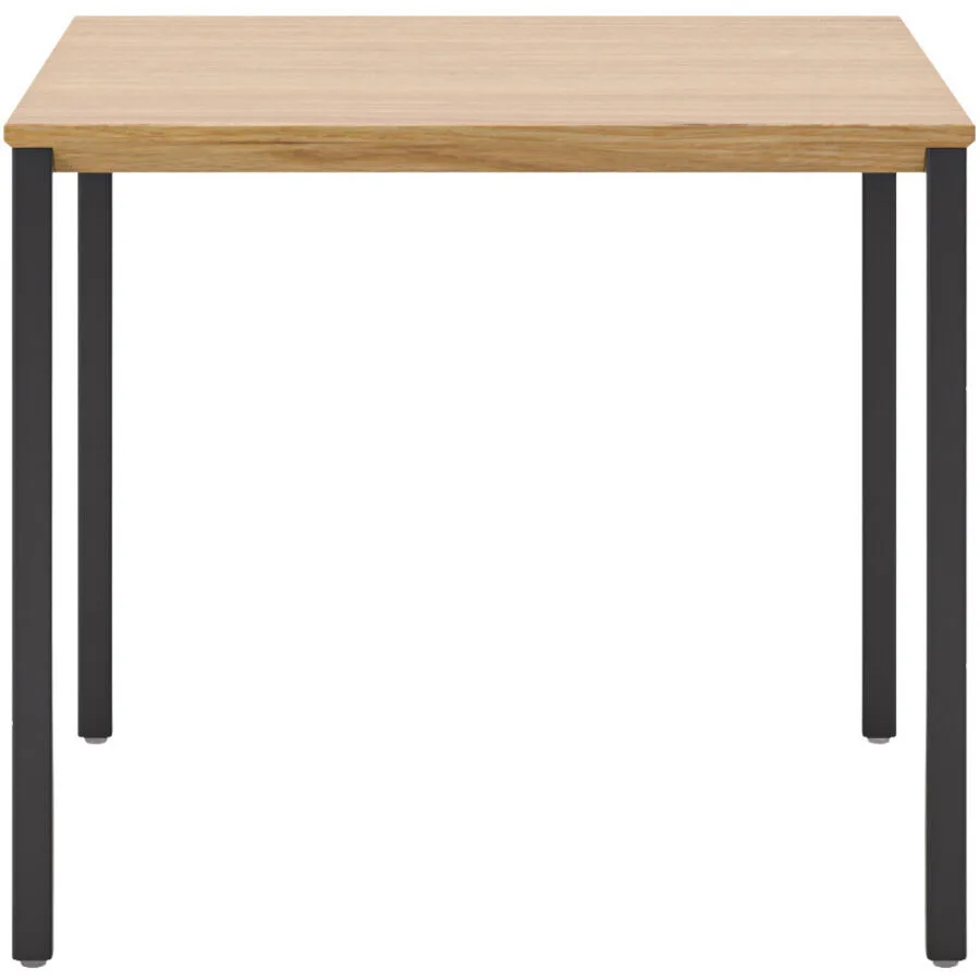 Beistelltisch Barillo Schwarz Holz 40 cm - Material: Eiche