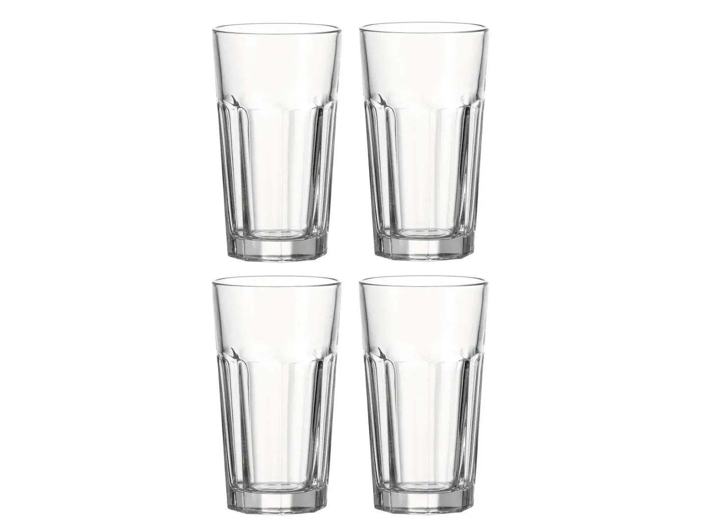 Alltron Longdrinkglas Xl, Rock 540 ml, 4 Stück Transparent | Schubiger Möbel