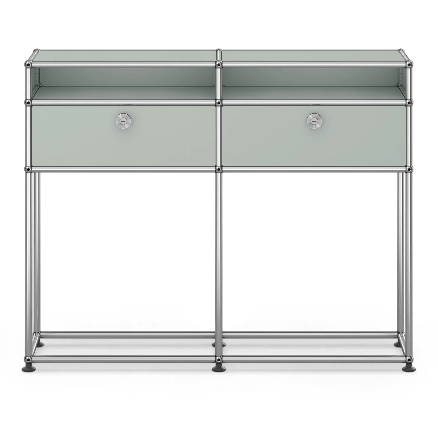 USM - USM Haller Sideboard M51 Light Gray - Skänkar och sideboards - Fritz Haller & Paul Schärer - Grå - Metall