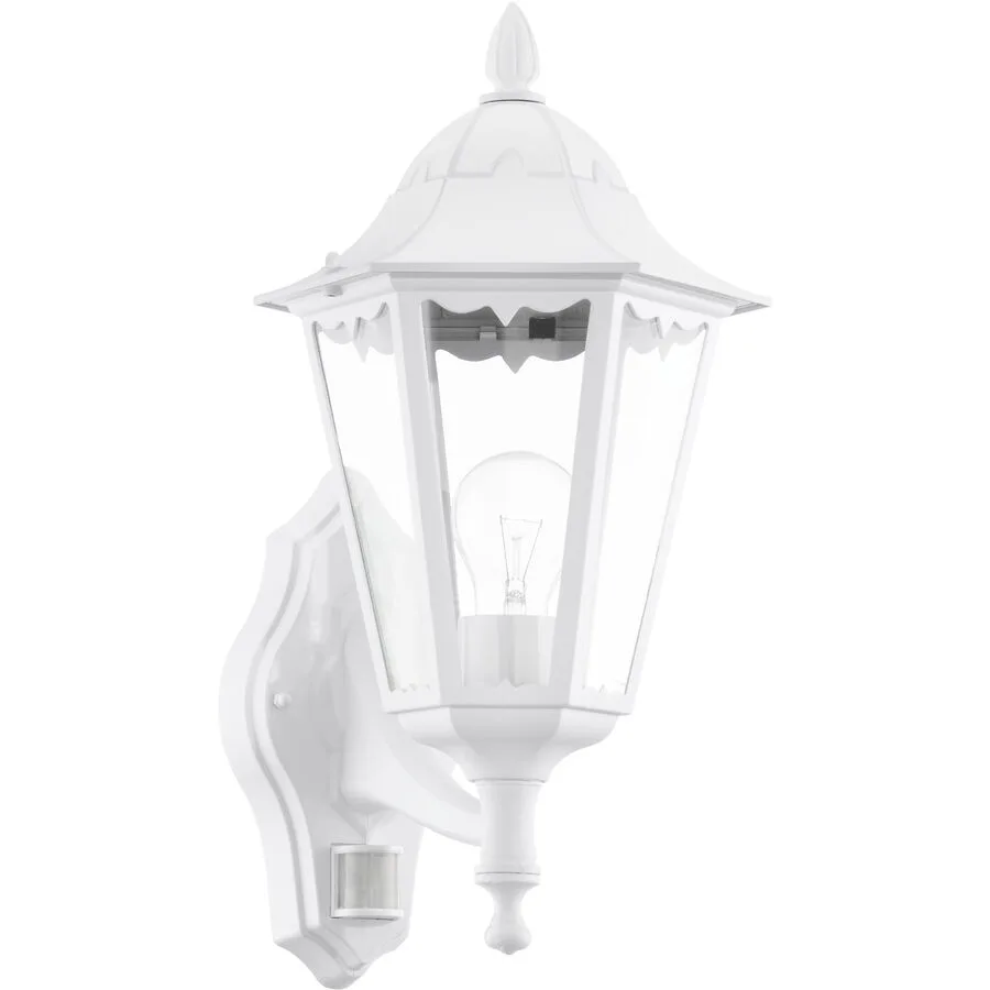 Eglo Wandlampe aussen Navedo Weiss Aluminium 42.5 cm - Material: Aluguss