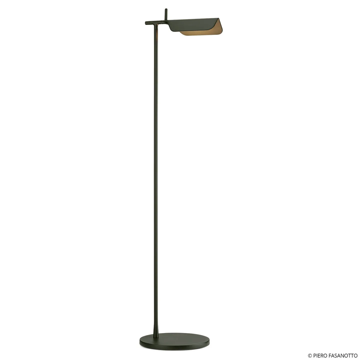 Tab F LED Stehleuchte Matt Dark Green - Flos - Wohnzimmer - Design - Metall - Einflammig