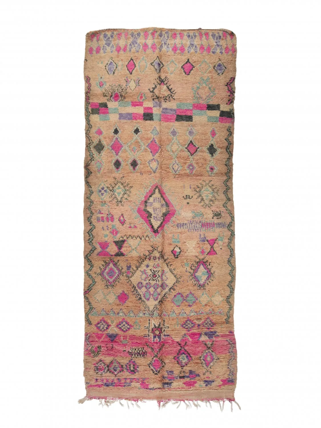 Kelim-teppe Marokkansk Azilal Special Edition 420 x 170 cm (Størrelse: 420 x 170 cm)