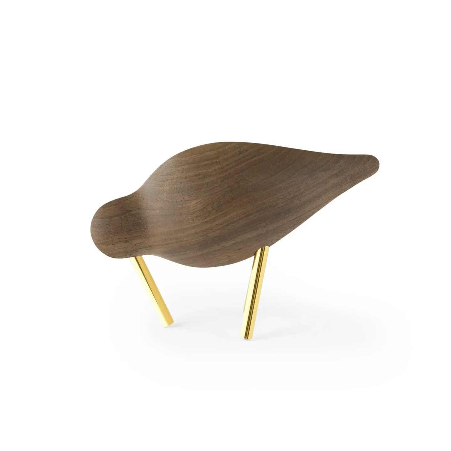 Normann Copenhagen Shorebird valnöt-mässing Liten