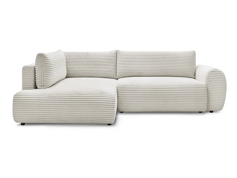 Ecksofa BOBOCHIC LUCIEN Cord-Stoff beige