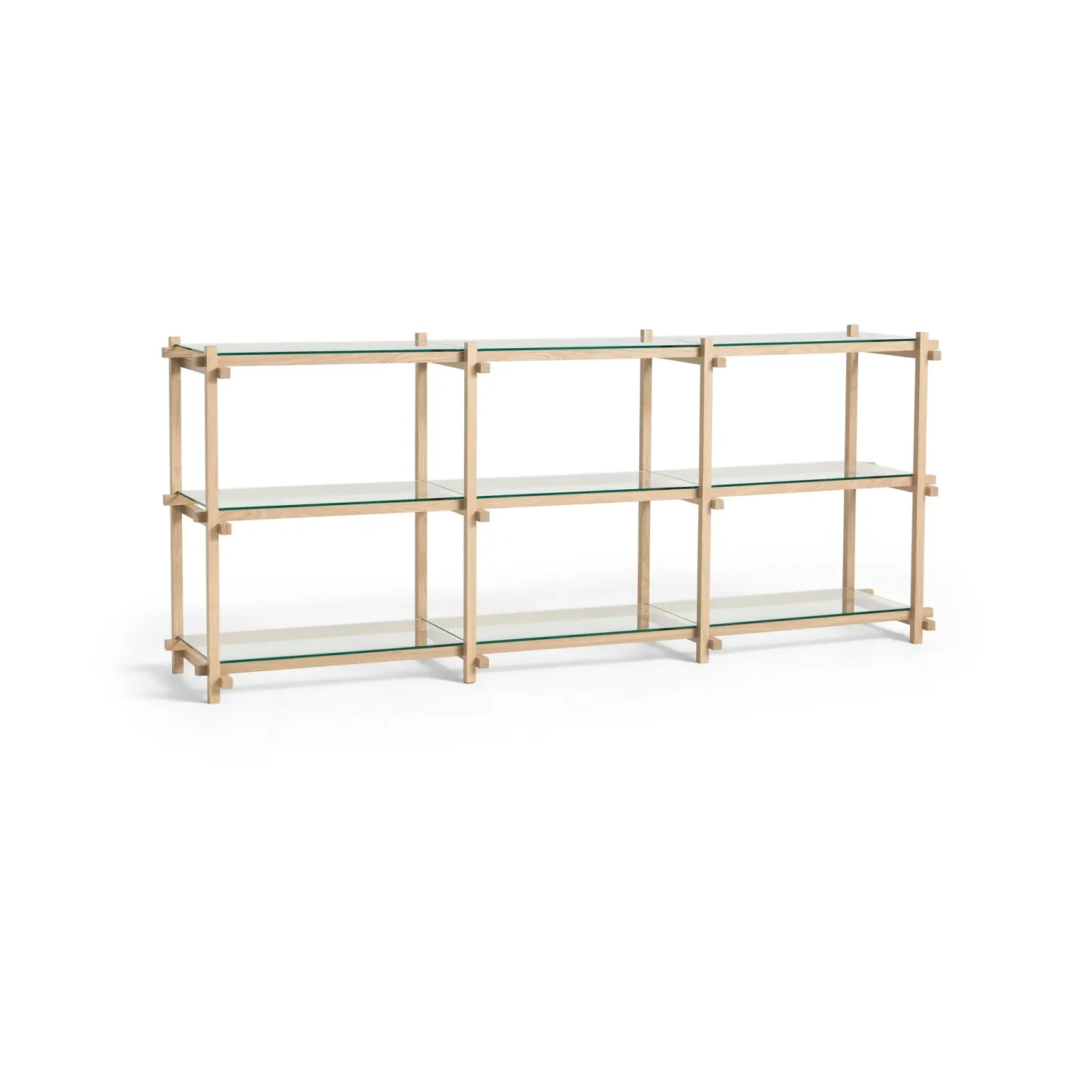 HAY Woody Wandregal Oak-clear glass, low
