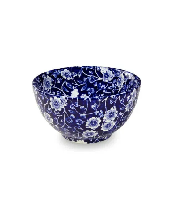 Blue Calico Sugar Bowl White/Blue